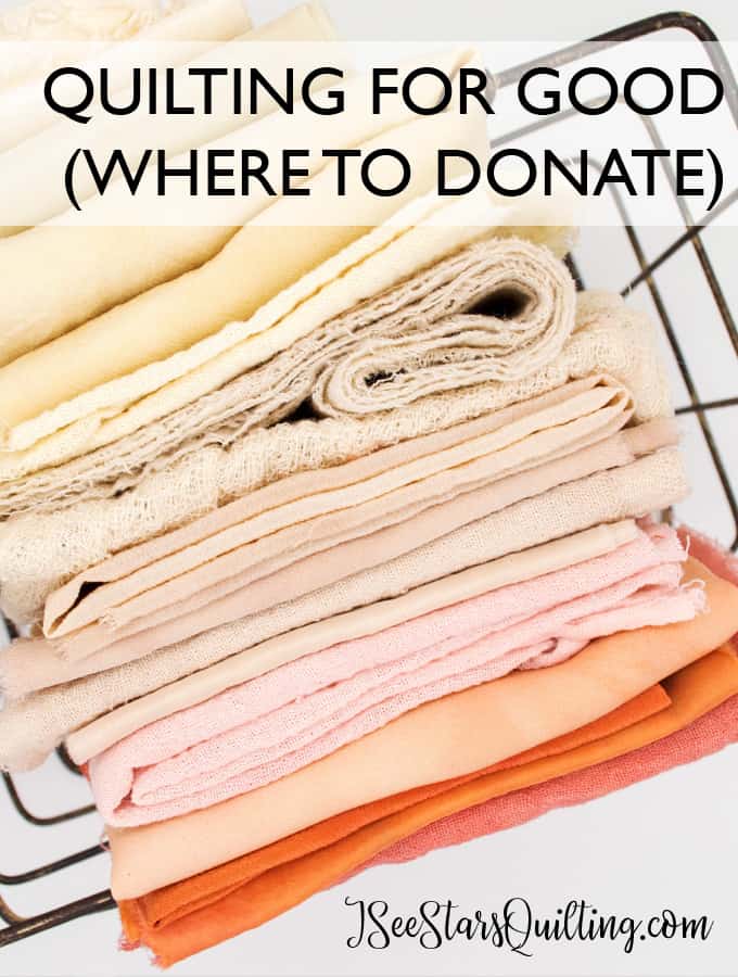 looking for a way that you can give back and use those quilting skills? - I've put together a big list of places that you can feel good about contributing to to donate your finished (and partial) quilts!