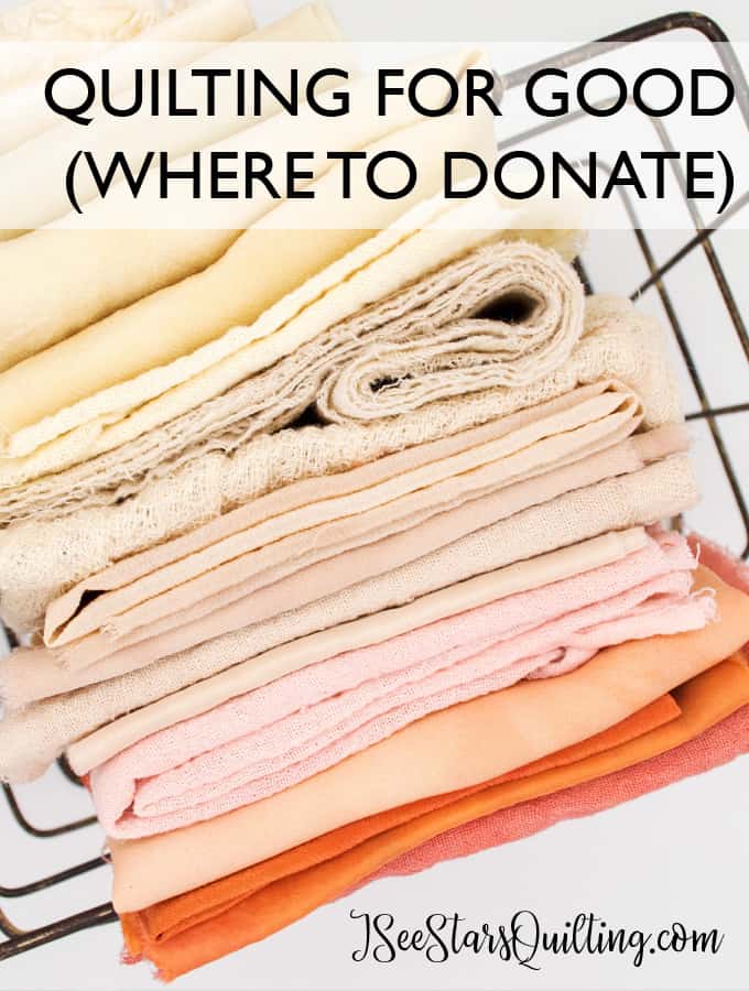 Quilting For Good – Where to donate quilts