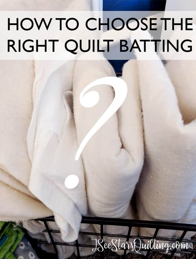 Quilt batting isn't a part of the quilt that you can see, but it is a very important decision determining the overall look, feel and drape of your quilt! Read more to choose the right quilt batting