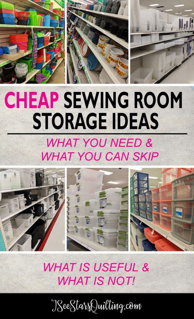 If you're looking for Cheap Sewing Room Storage Ideas, you'll find all my favorite picks here so you know what is worth the money and what isn't worth your time