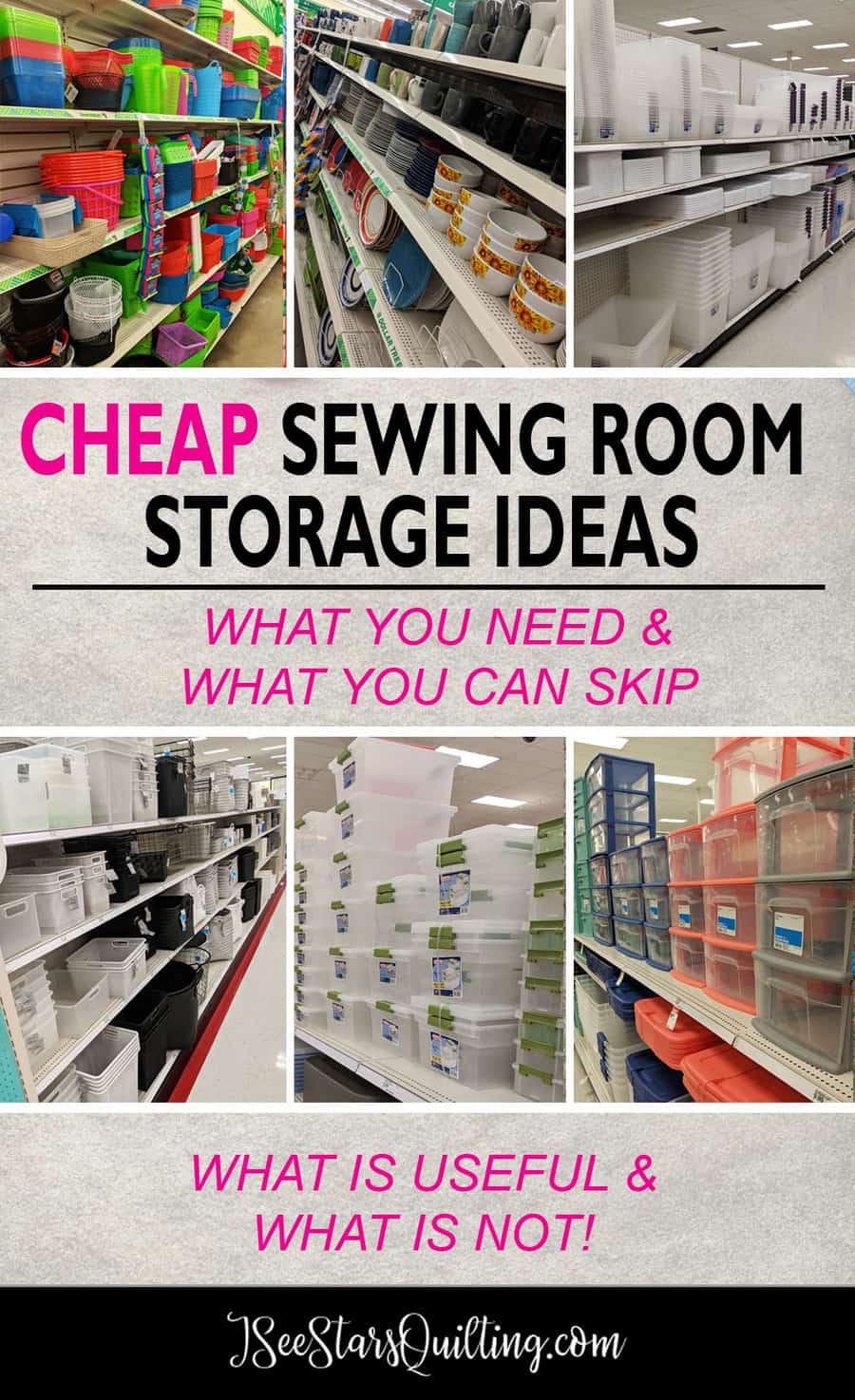 Cheap Sewing Room Storage Ideas