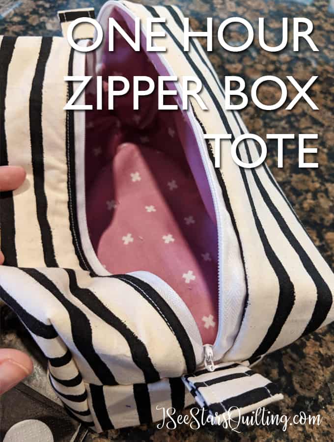 DIY TLC Teacher Kit - This Zipper Box tote comes together in less than an hour! Fill it with goodies and take care of your teachers #teachergift #ZipperBoxtote #easygift
