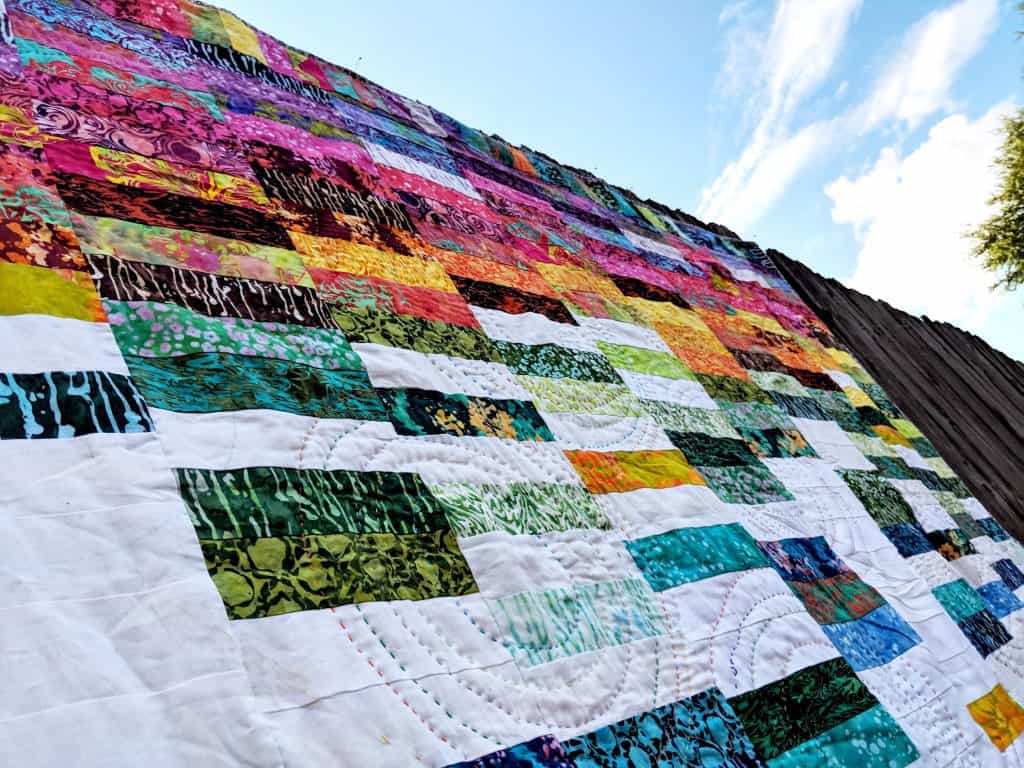 Looking for a fun quilt pattern that sews up in a day? Check out the Waterfalls Quilt Pattern! I have made this one several times and I love it every time!