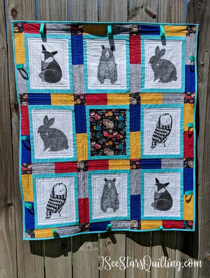 Animal discount baby quilt