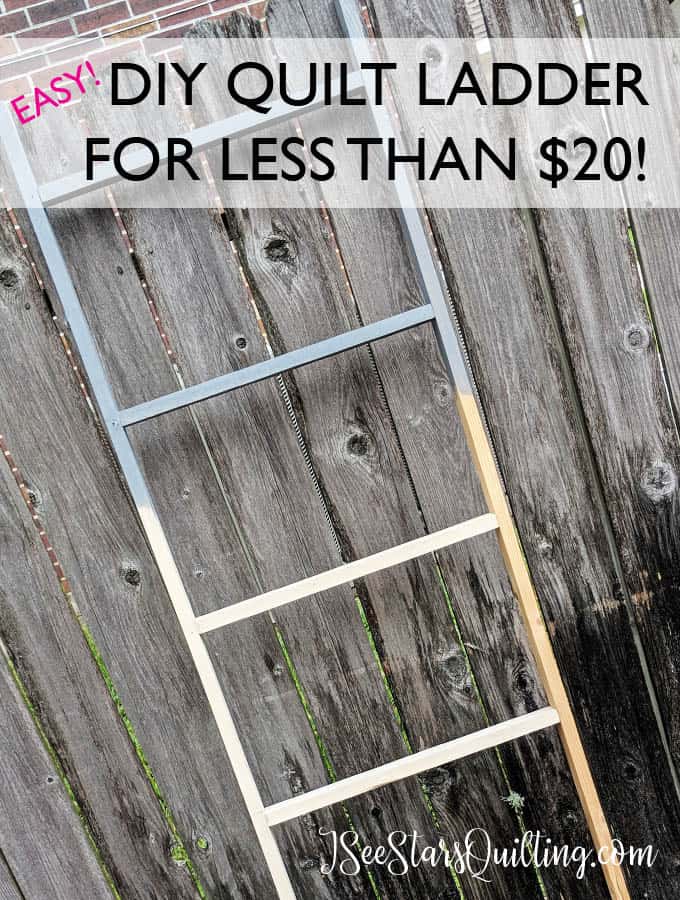 This easy DIY Quilt Ladder is a project you can make! Don't pay high prices. Check out this step by step tutorial!