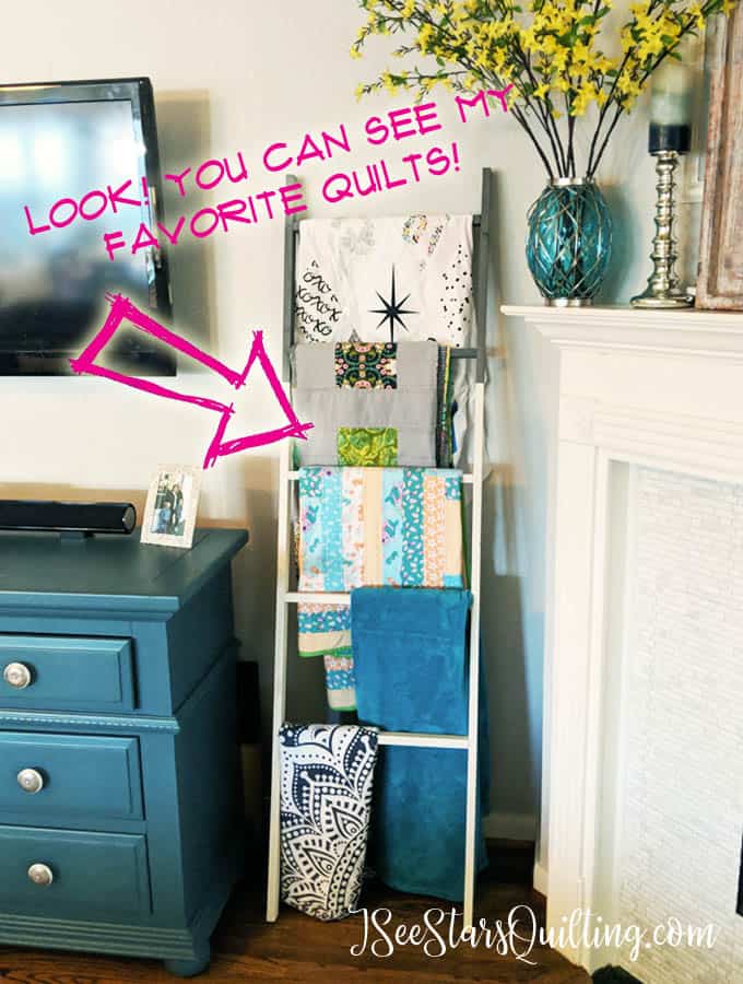 This easy DIY Quilt Ladder is a project you can make! Don't pay high prices. Check out this step by step tutorial!