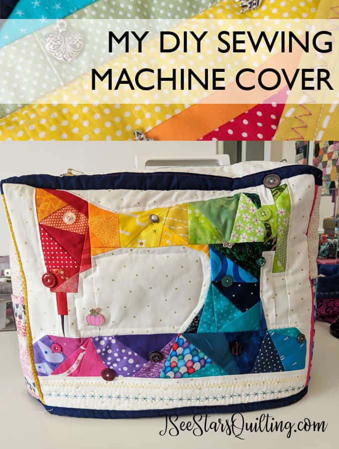 How cute is this DIY Sewing Machine Cover?!? I want to make one! She even lists tips to make your own cover. I love to sew. I need to make this.