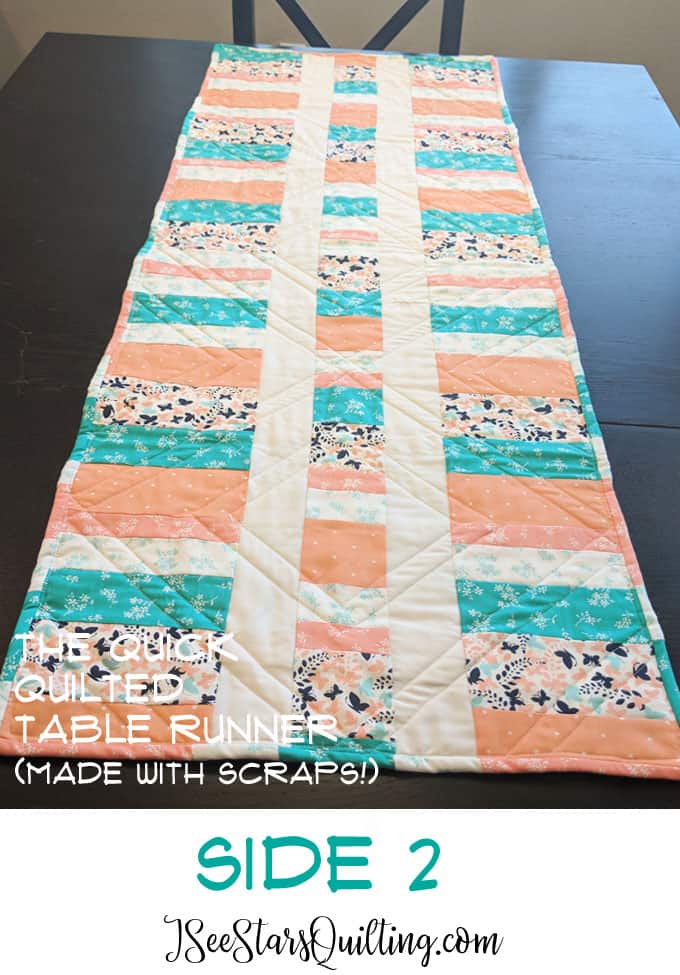 This Quick Quilted Table Runner is something I whipped up for a quick hostess gift, but it has so many endless possibilties I will be making several more for holiday family gatherings. These make great handmade gifts!