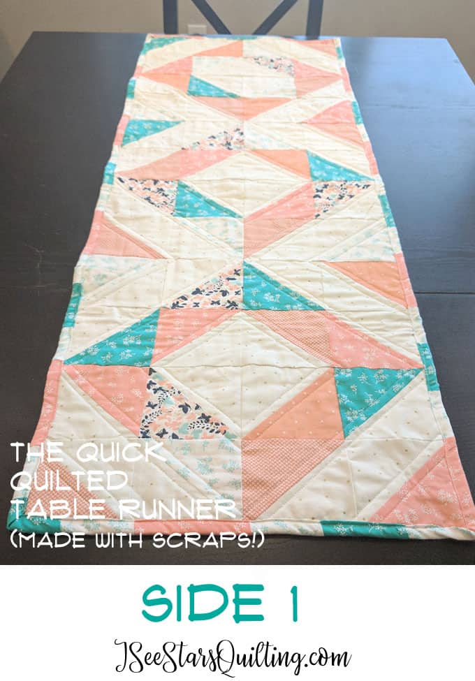 This Quick Quilted Table Runner is something I whipped up for a quick hostess gift, but it has so many endless possibilties I will be making several more for holiday family gatherings. These make great handmade gifts!