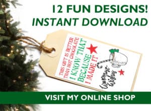 Add a little spice to your Crafty/DIY gifts this year with this instant download that you can print at home! 12 different designs and a whole lot of Christmas fun! USE CODE: HOLLY FOR 25% off!