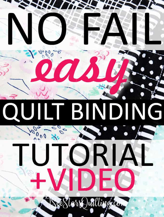 How to bind your quilt - A no fail easy approach to quilt binding