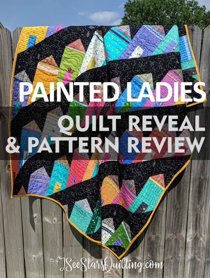 A full review of the Painted Ladies Quilt Pattern - what I liked and didn't like - as well as LOTS of photos of the finished quilt. Fabric Line is from Alison Glass