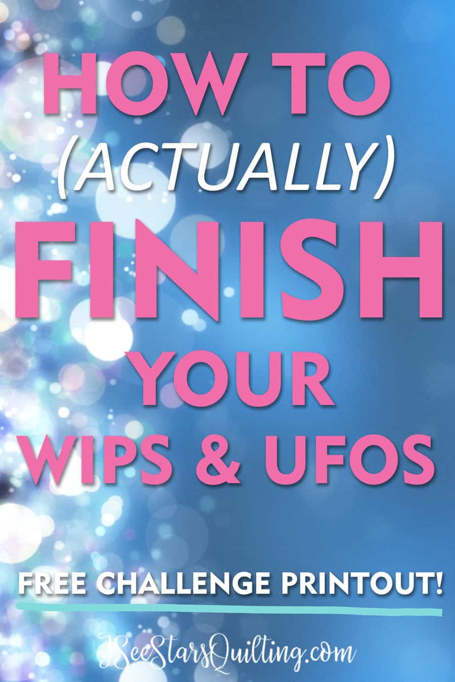 WIP & UFO Sewing Room Challenge