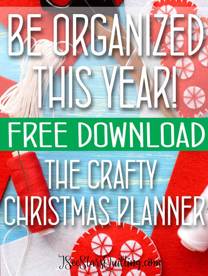 Get organized with your crafty gift plans NOW! Christmas isn't a time to stress! This free printable will help you make a plan and have you stress free this holiday season!