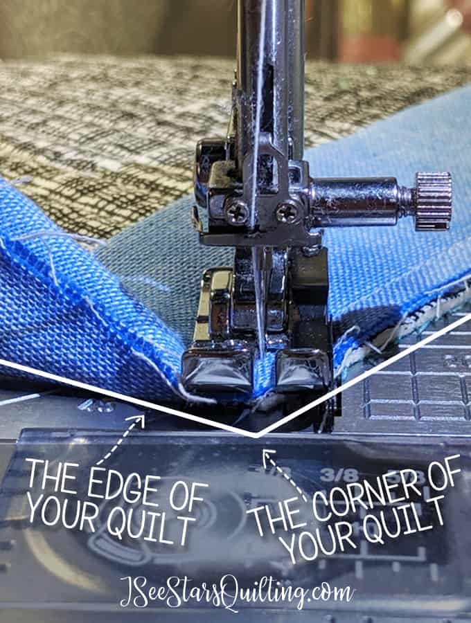 A step by step tutorial with a video and photos to show you how to create a mitered corner in your quilt binding! Don't get frustrated, I can show you how.