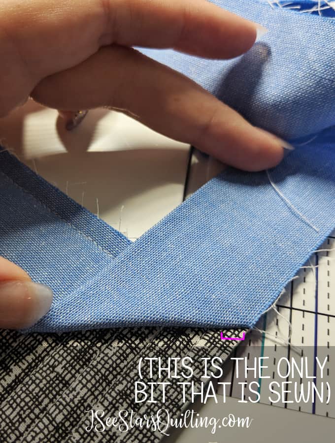 A step by step tutorial with a video and photos to show you how to create a mitered corner in your quilt binding! Don't get frustrated, I can show you how.