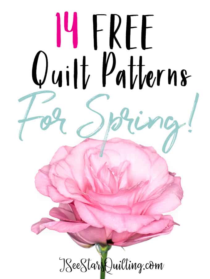 14 FREE Spring Themed Quilt Patterns!I Heart Spring time so much! All the colors in nature make for the happiest quilts! Quilt away those winter blues!