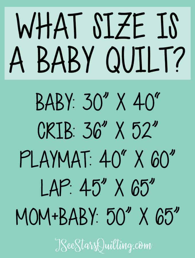 Infant quilt outlet size