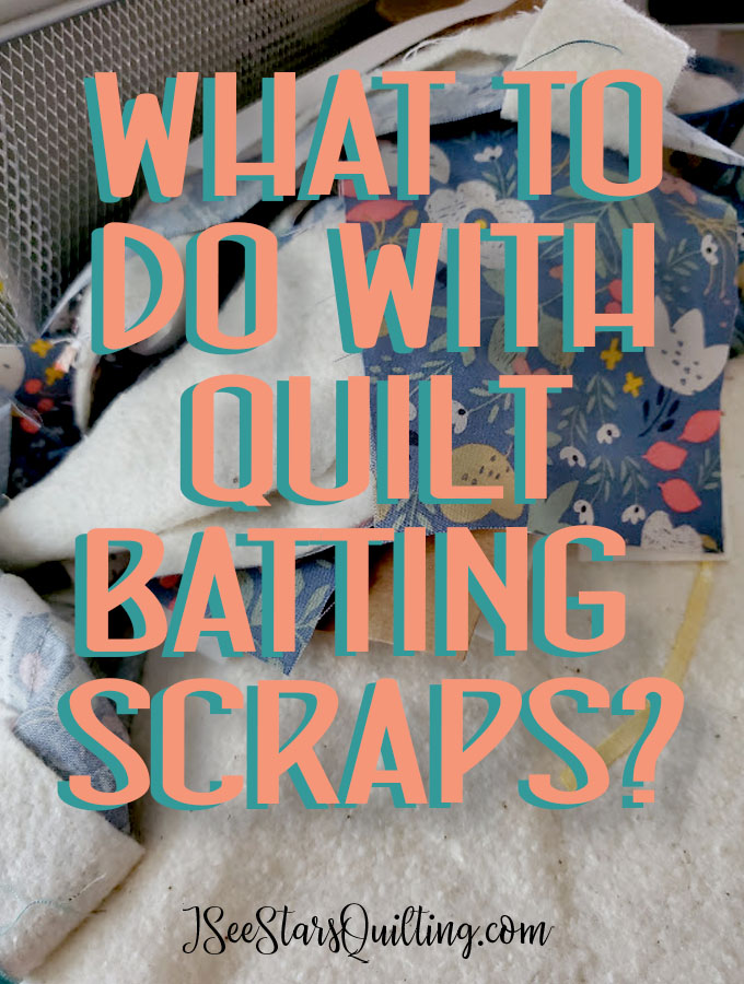 What do you do with leftover quilt batting scraps? I have a wonderful solution to turn them into frankenbatting... if that confuses you, it is not near as hard as it sounds. It's a great way to make use of leftovers! 