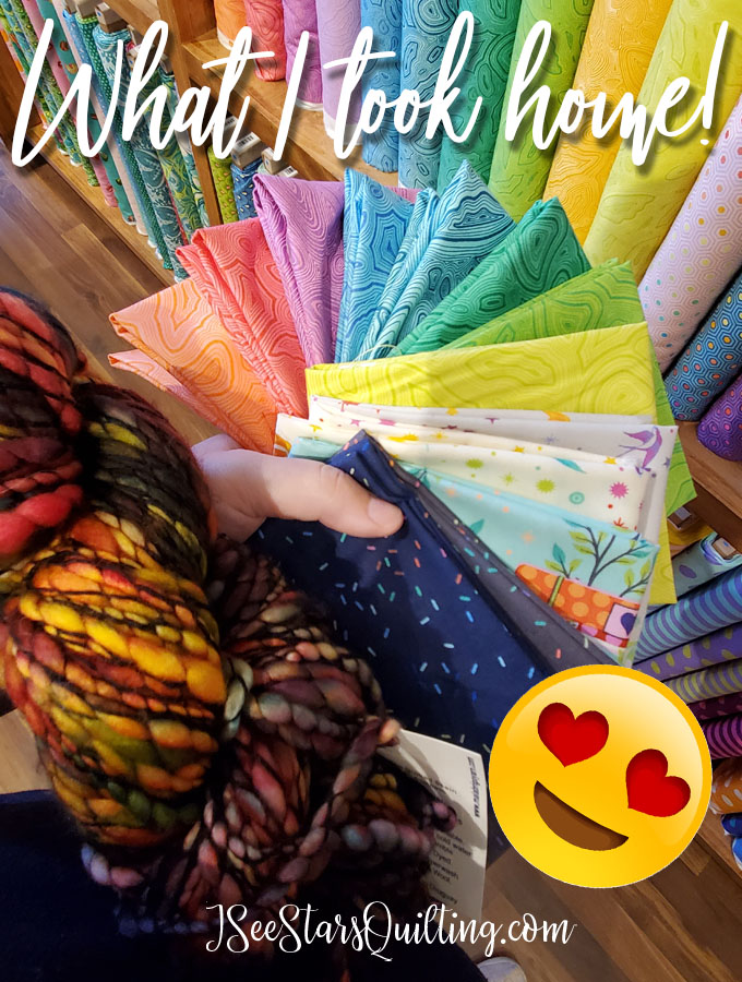 On a quick mini get-away, I made it a point to drop into some local quilt shops and do a little fabric shopping! I wanted to share some of my finds with you