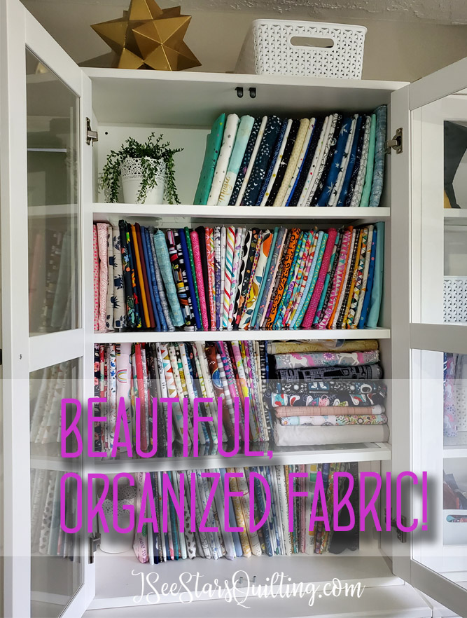 After Sewing room Renovation picture - Fabric storage