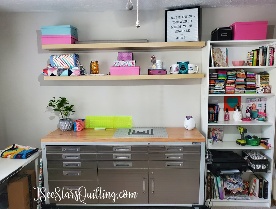 Sewing Room Organization Tips - No Cost Before & After Makeover