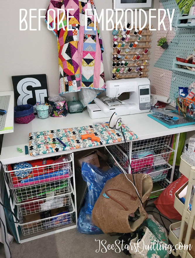 Sewing Room Organization Tips - No Cost Before & After Makeover