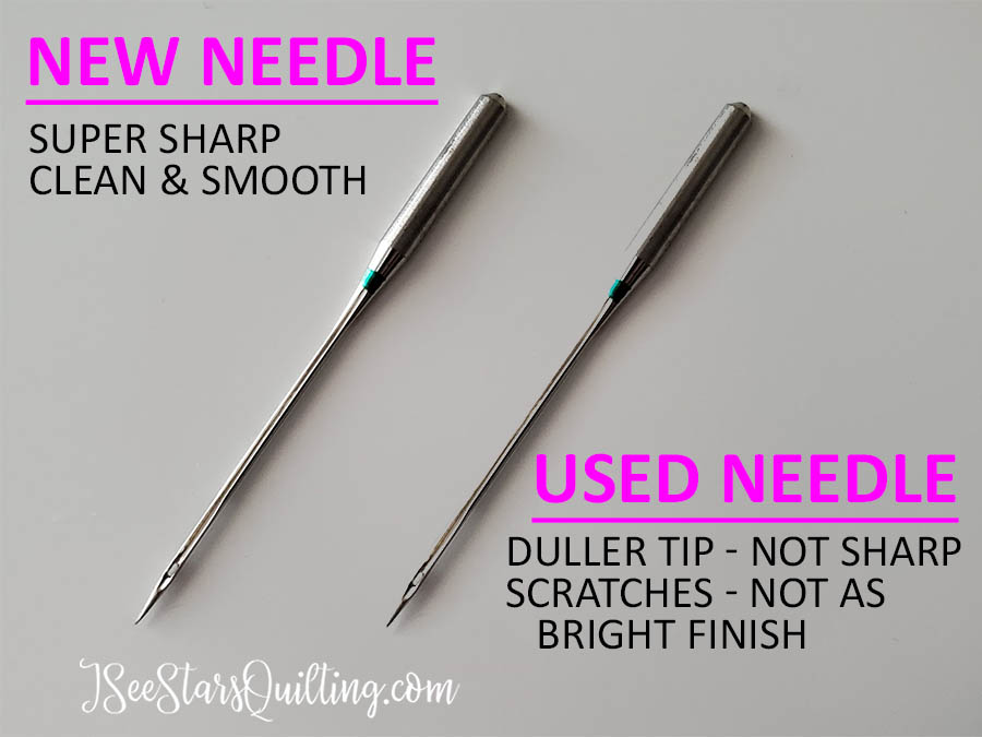 Explain why, the tip of a sewing needle is sharp.