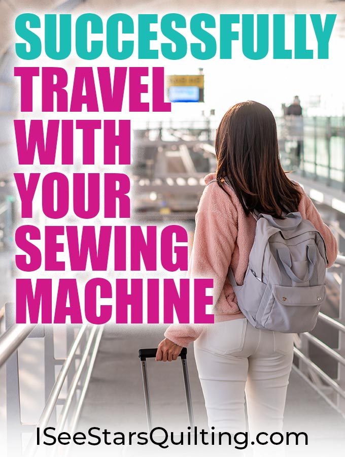 Going somewhere? Make sure you read these tips to successfully travel with your sewing machine! - Whether you plan to drive or fly, you'll need to think ahead to keep your machine safe!